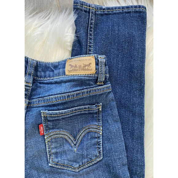 Levi's Little Girl Skinny Jeans Size 10 Regular - Picture 7 of 10